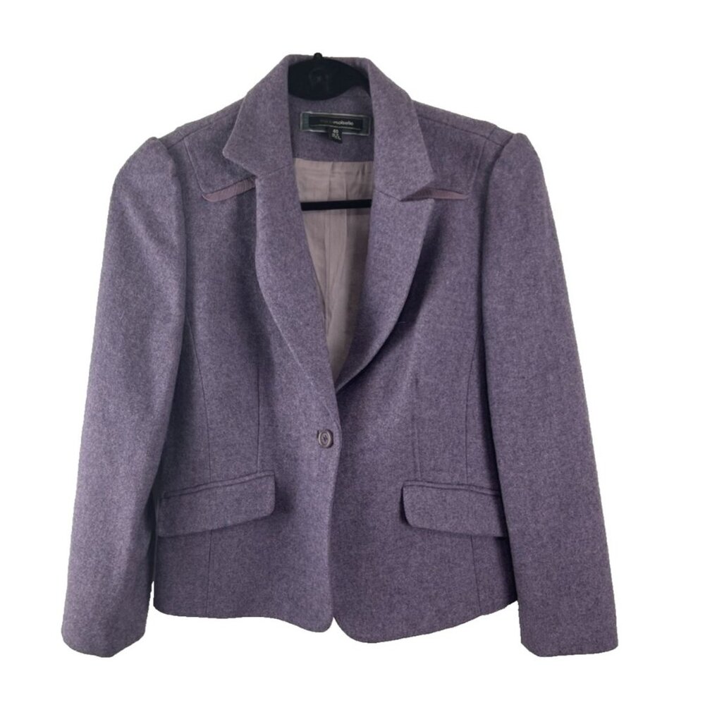Mademoiselle Purple Wool Blazer Women’s Size 4